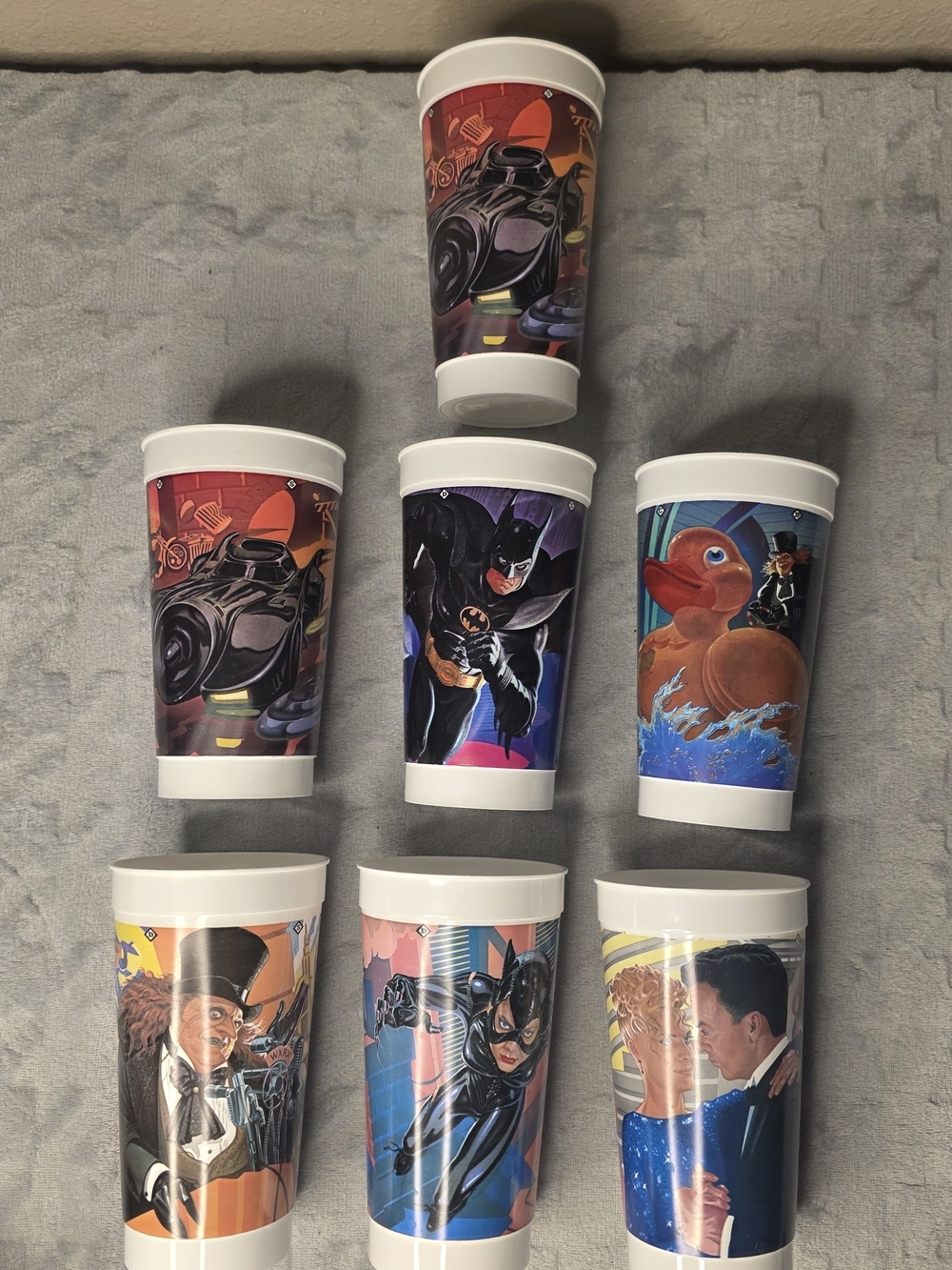 Vintage Batman Returns McDonald's Collector Cup Lot 1992